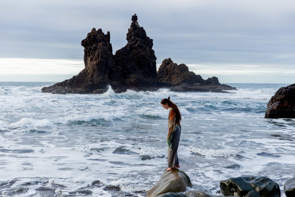 Woman on a Rock by the Ocean, Therapy for Life LLC